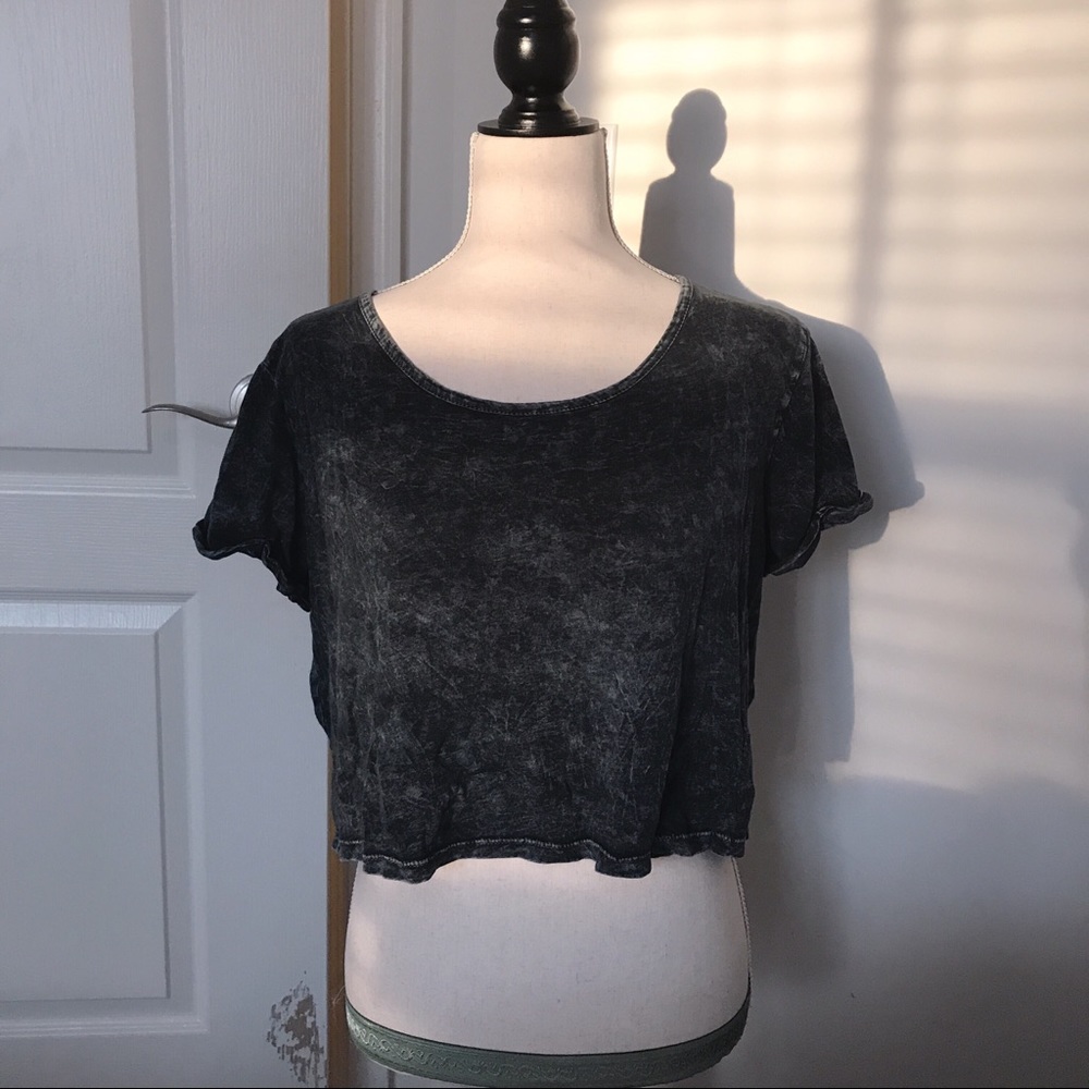 Acid Wash Crop Top